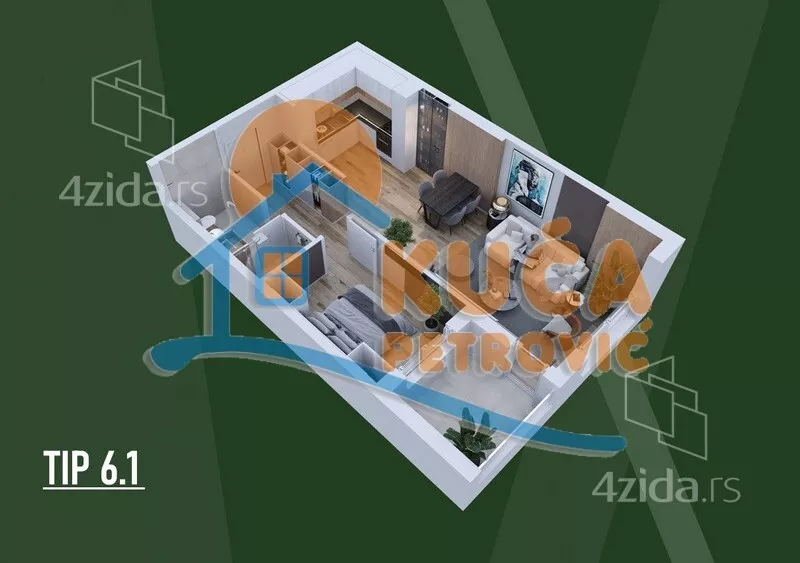 Dvosoban stan | 4zida