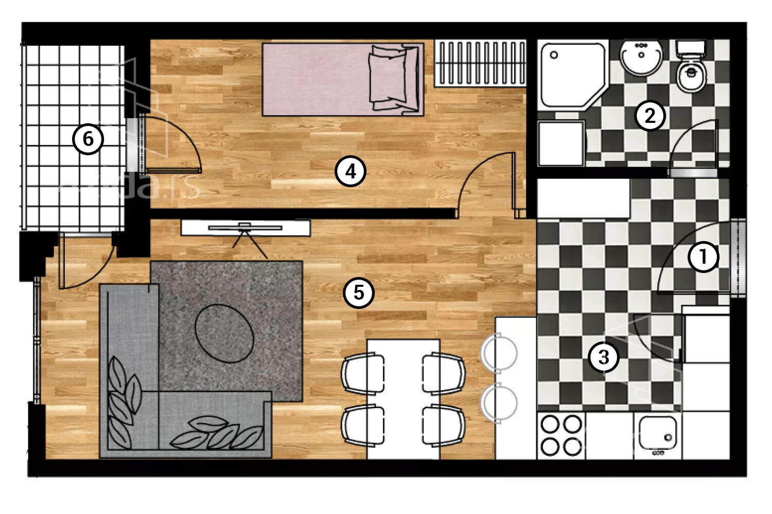 Dvosoban stan | 4zida