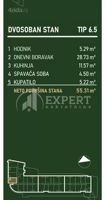 Dvosoban stan | 4zida