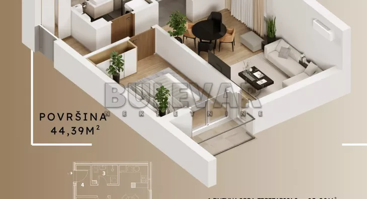 Dvosoban stan | 4zida