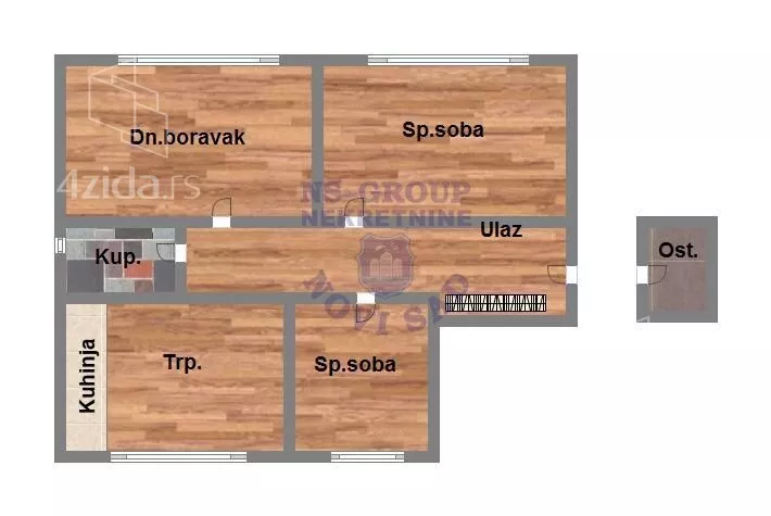 Trosoban stan | 4zida
