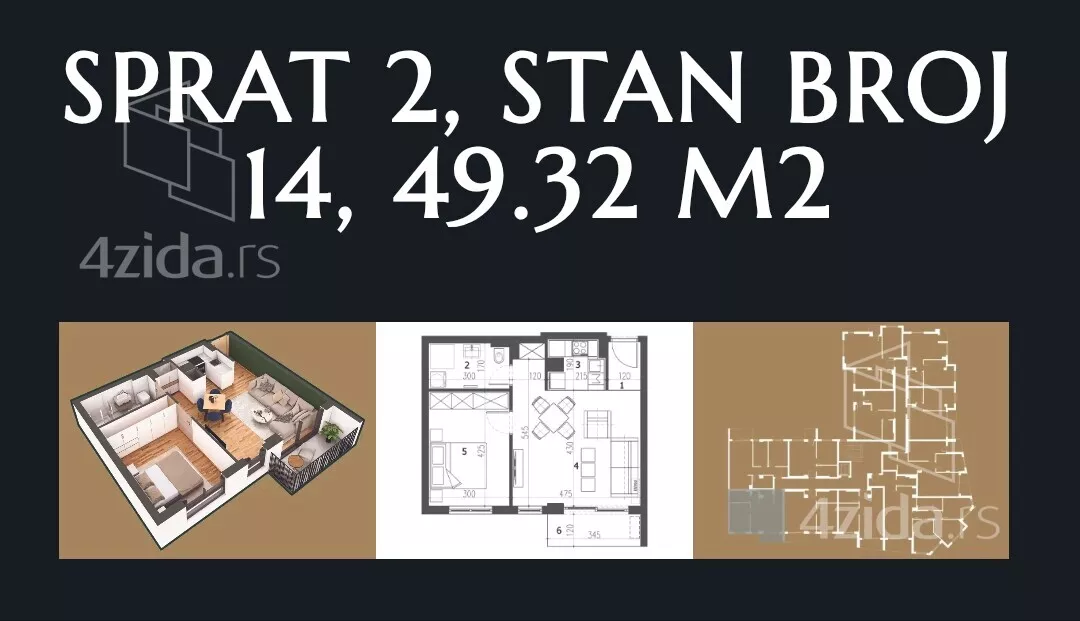 Dvosoban stan | 4zida