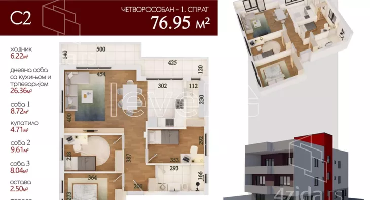 Troiposoban stan | 4zida