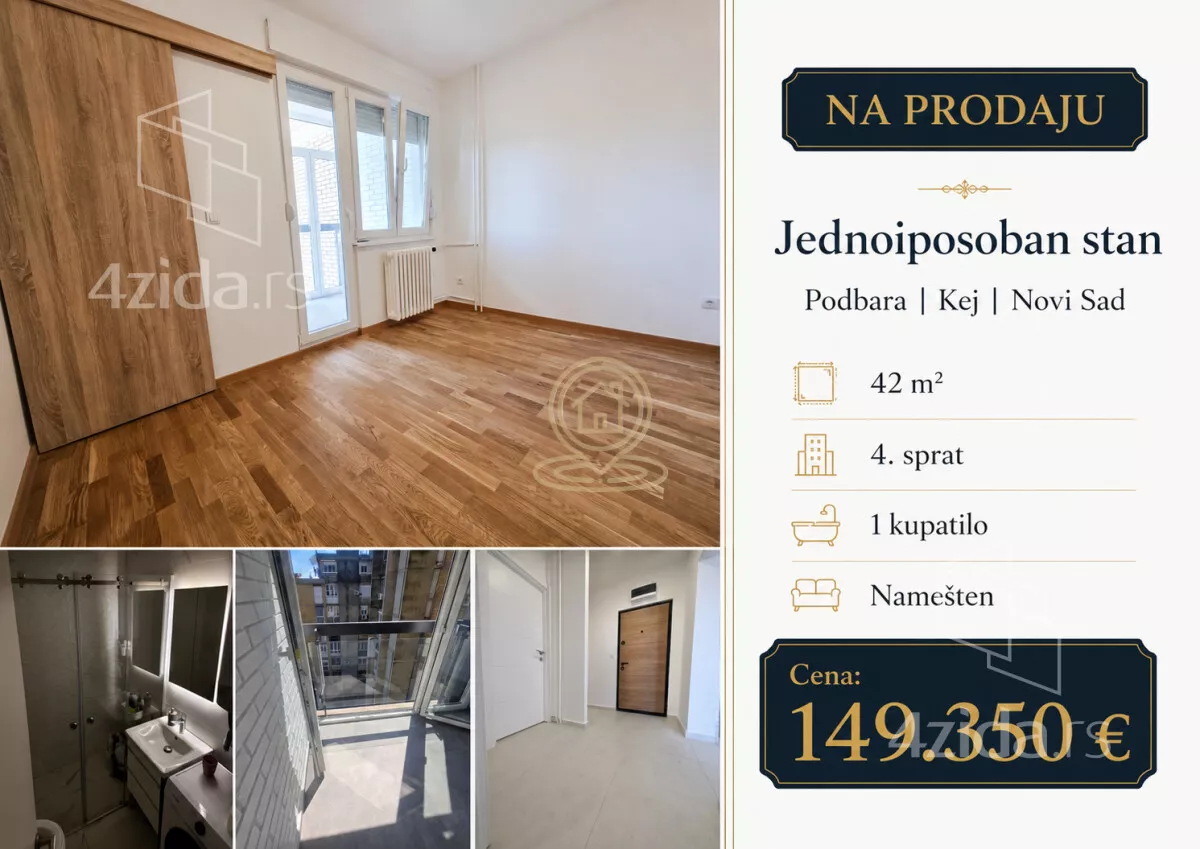 Jednoiposoban stan | 4zida