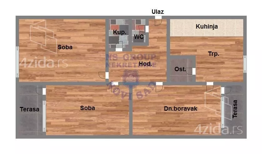 Trosoban stan | 4zida