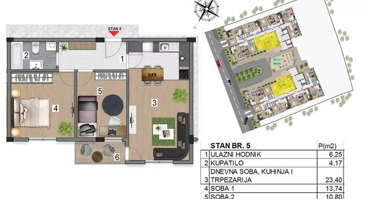 Dvosoban stan | 4zida