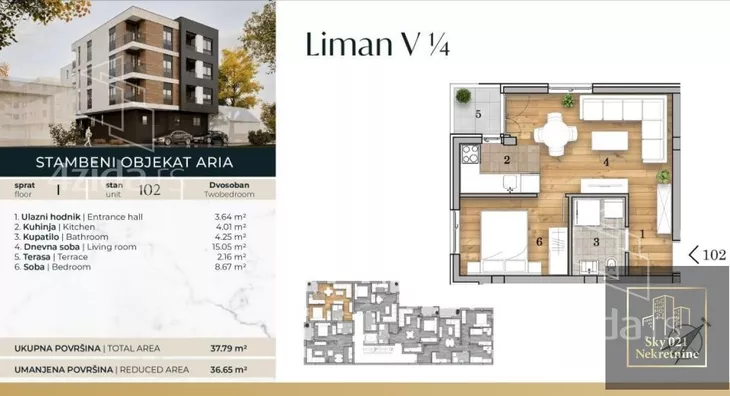 Dvosoban stan | 4zida