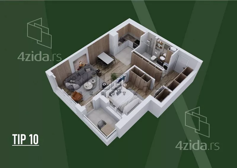 Dvosoban stan | 4zida