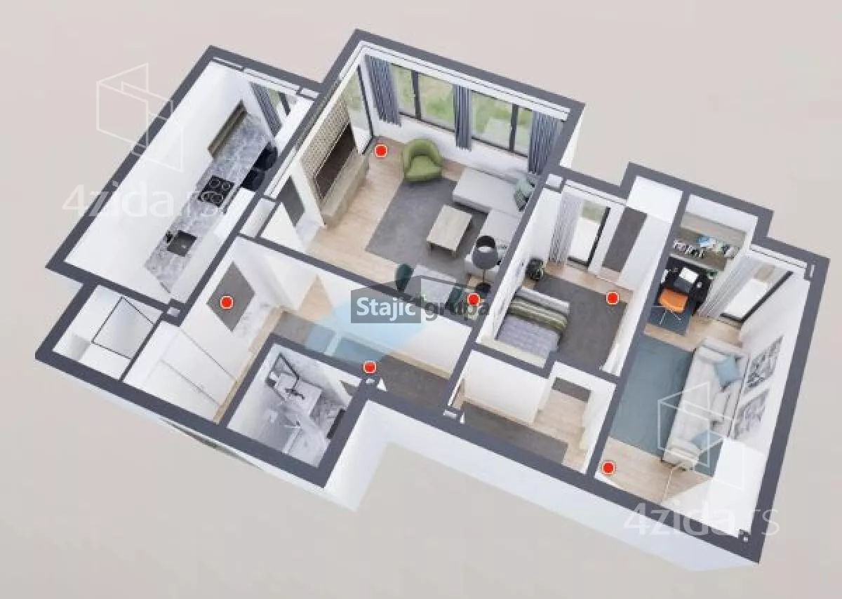 Dvoiposoban stan | 4zida