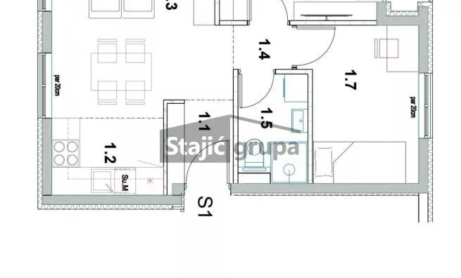 Dvoiposoban stan | 4zida