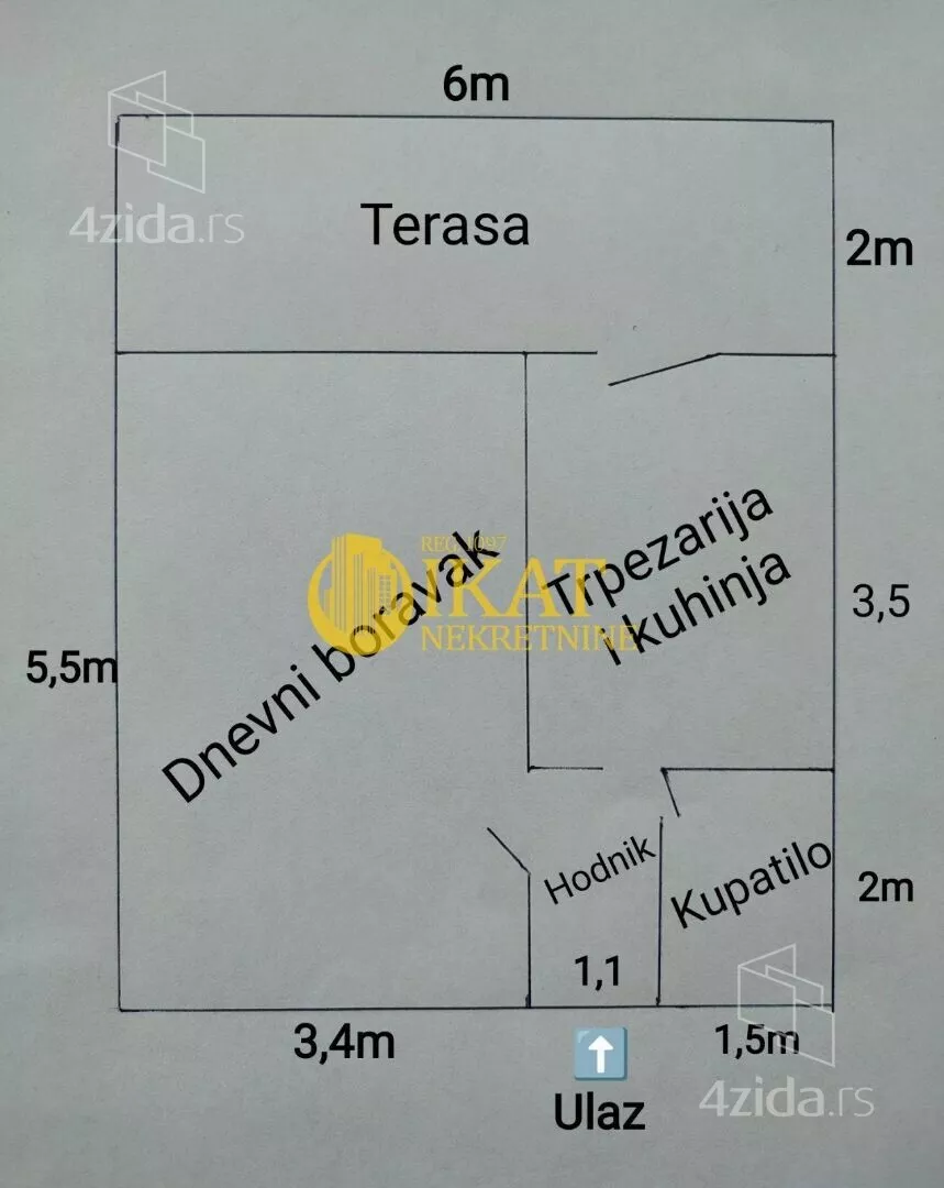 Jednosoban stan | 4zida