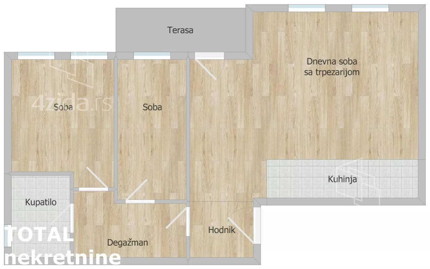 Trosoban stan | 4zida