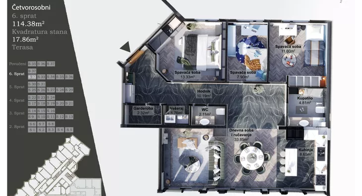 Četvorosoban | 4zida