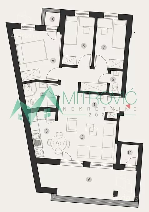 Troiposoban stan | 4zida