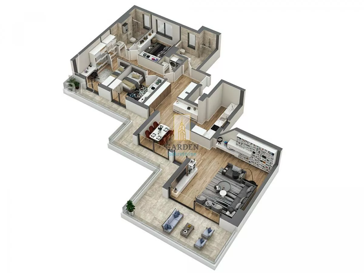 Četvoroiposoban stan | 4zida