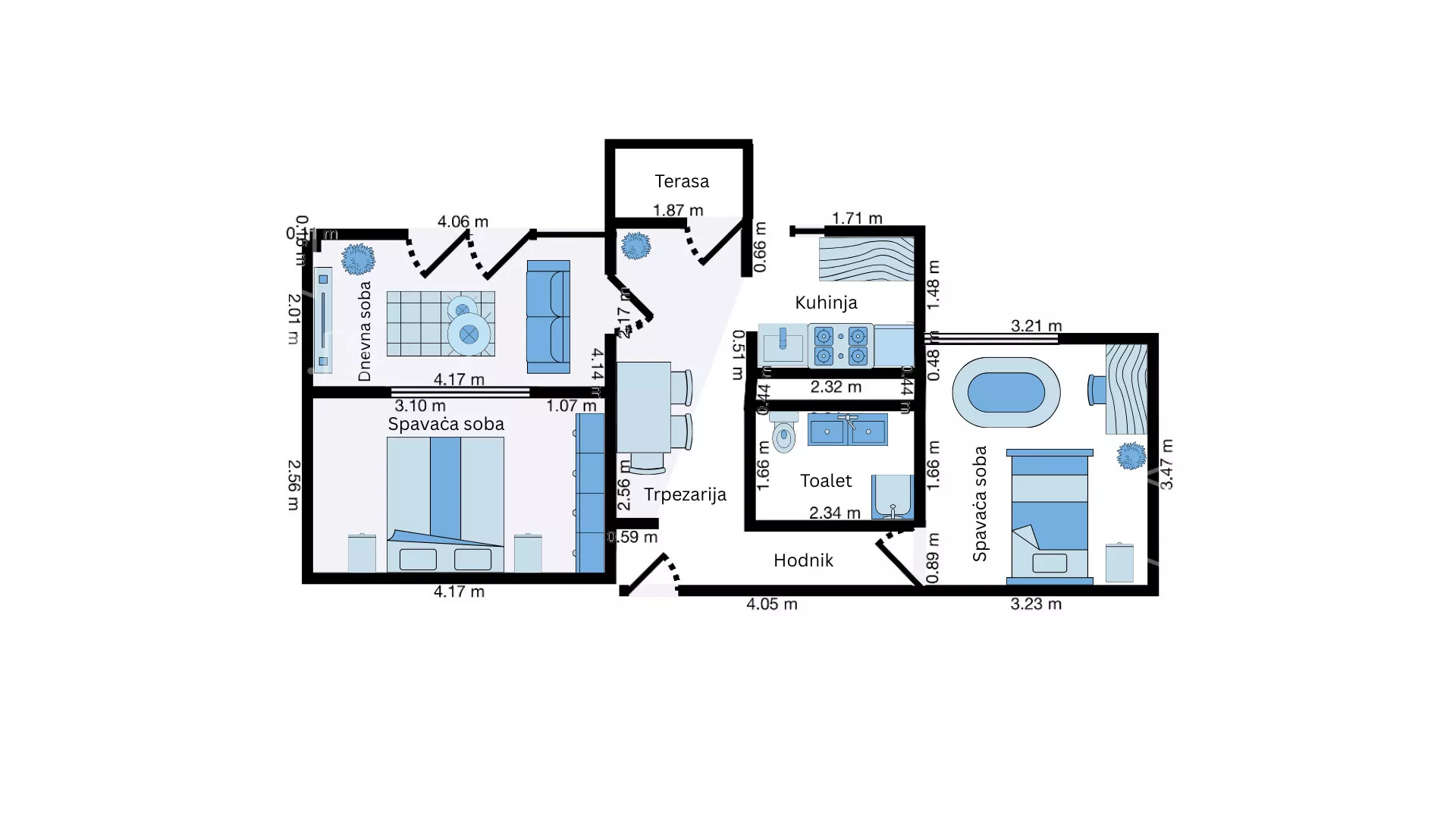 Dvosoban stan | 4zida