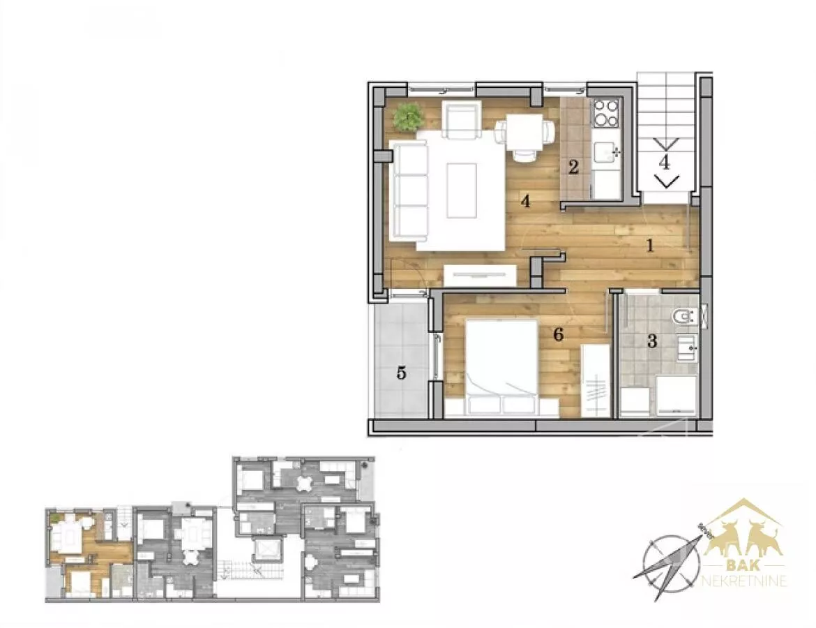 Dvosoban stan | 4zida