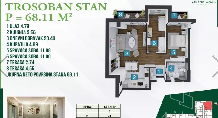 Dvoiposoban stan | 4zida