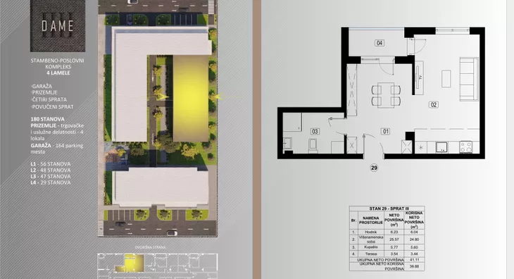 Jednosoban stan | 4zida