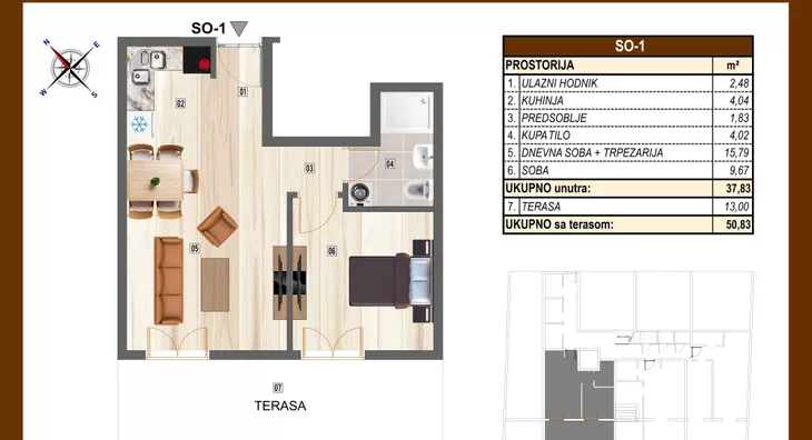 Dvosoban stan | 4zida