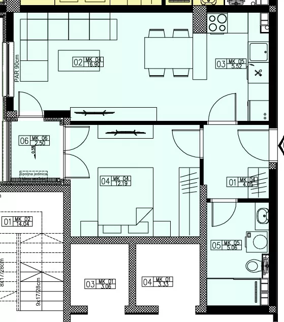 Dvosoban stan | 4zida