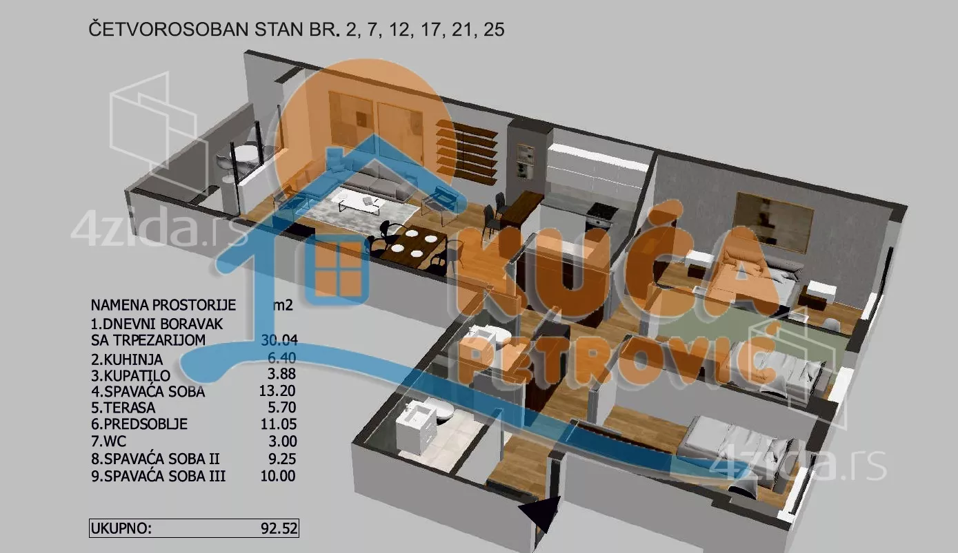 Četvorosoban stan | 4zida