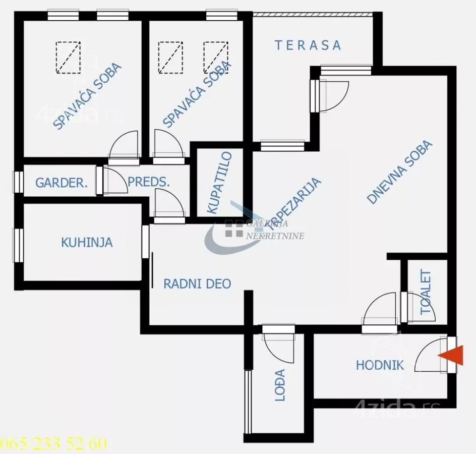 Trosoban stan | 4zida