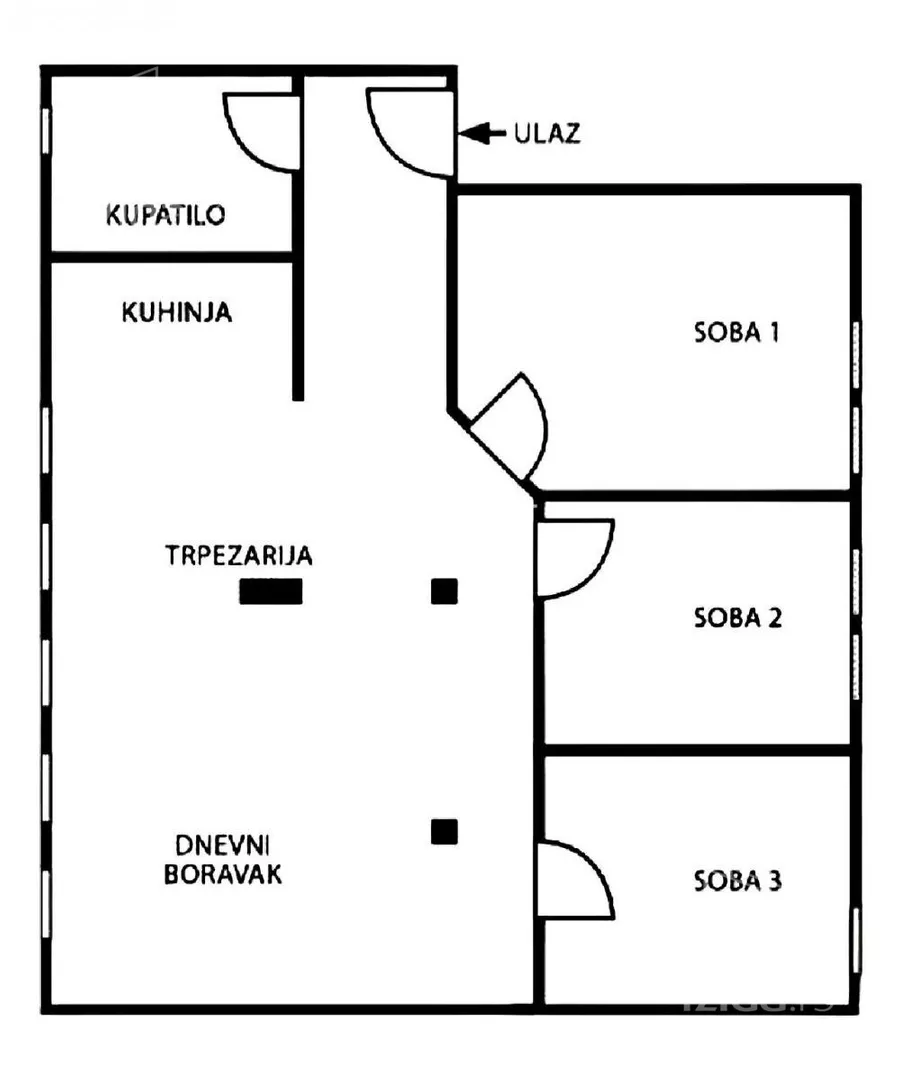 Troiposoban stan | 4zida