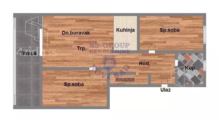 Trosoban stan | 4zida