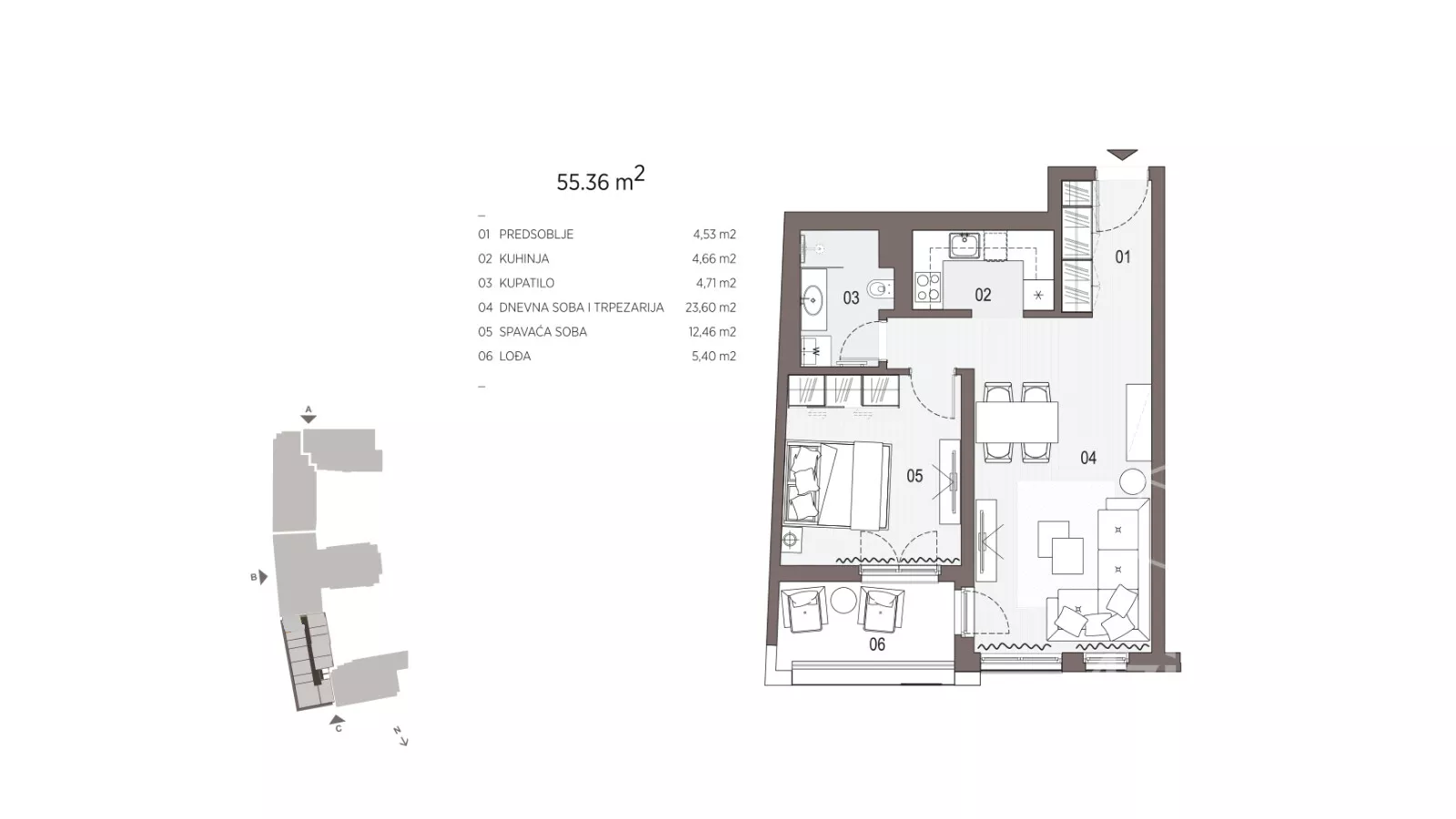 Dvosoban stan | 4zida