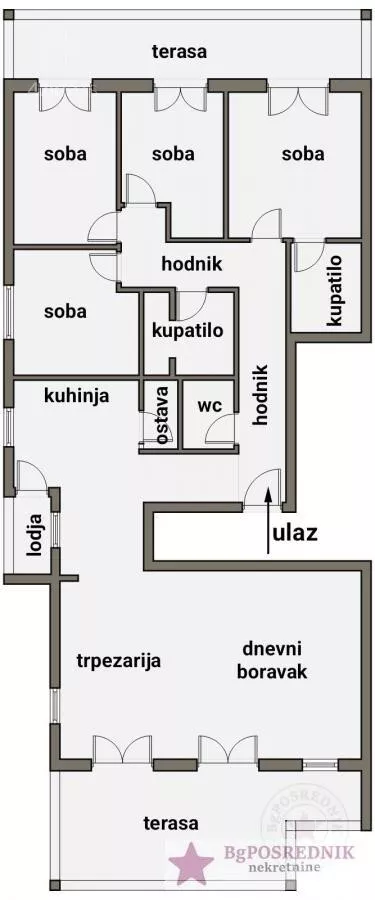 Petosoban stan | 4zida