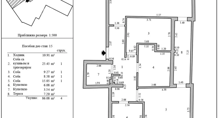 Troiposoban stan | 4zida