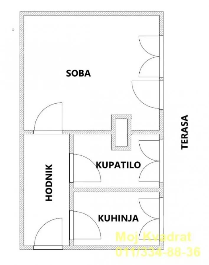 Jednosoban stan | 4zida