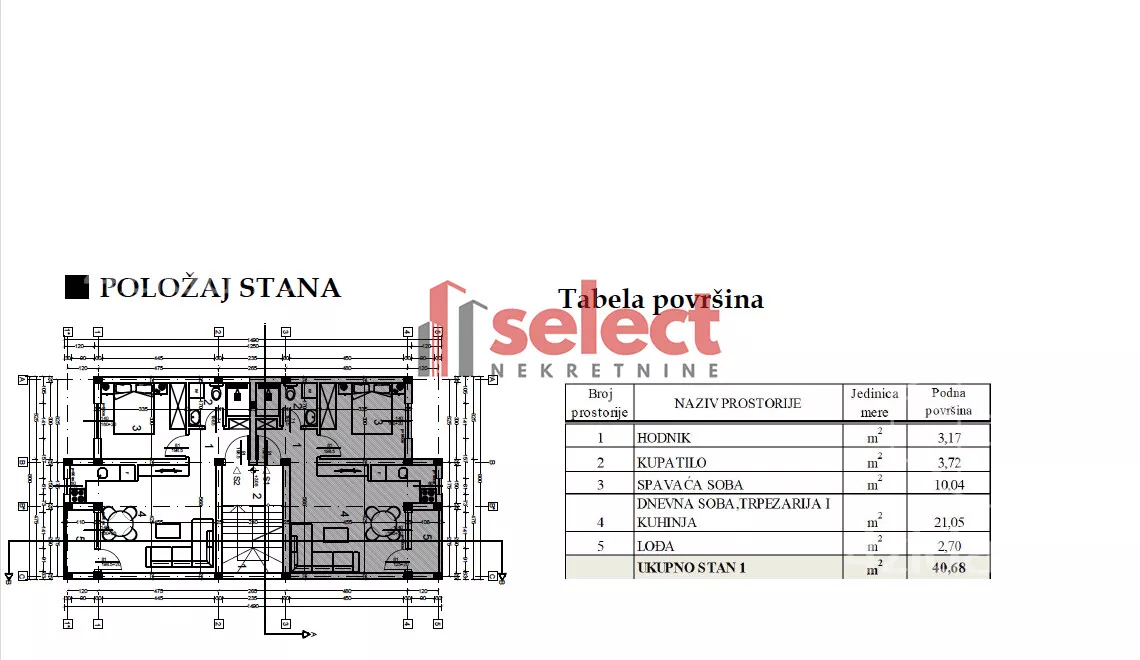 Dvosoban stan | 4zida
