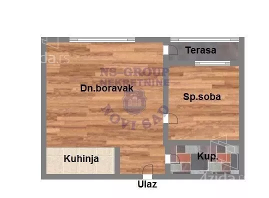 Jednoiposoban stan | 4zida