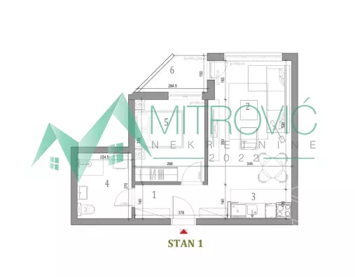 Jednoiposoban stan | 4zida