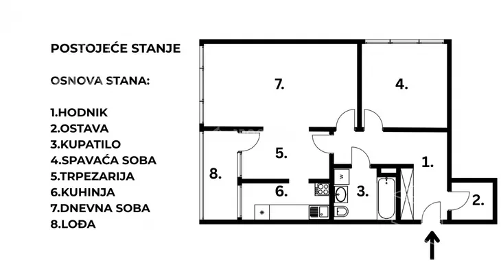 Dvosoban stan | 4zida