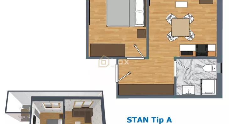 Jednoiposoban stan | 4zida