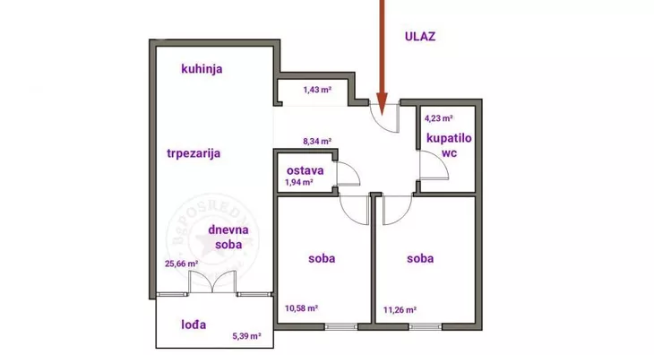 Trosoban stan | 4zida