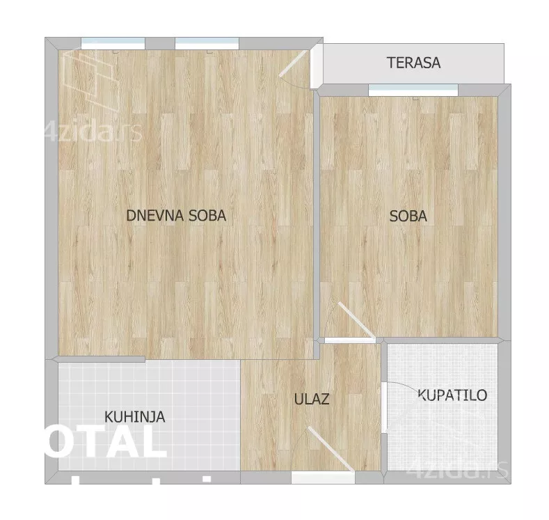 Jednoiposoban stan | 4zida