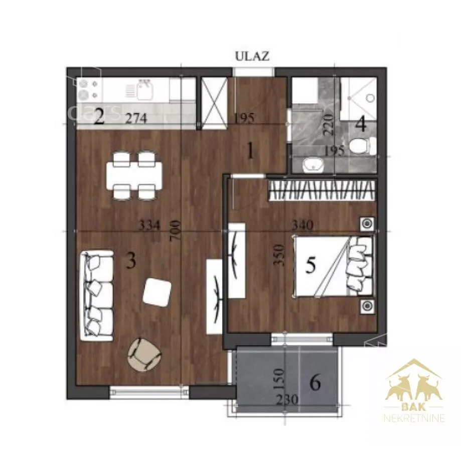 Dvosoban stan | 4zida