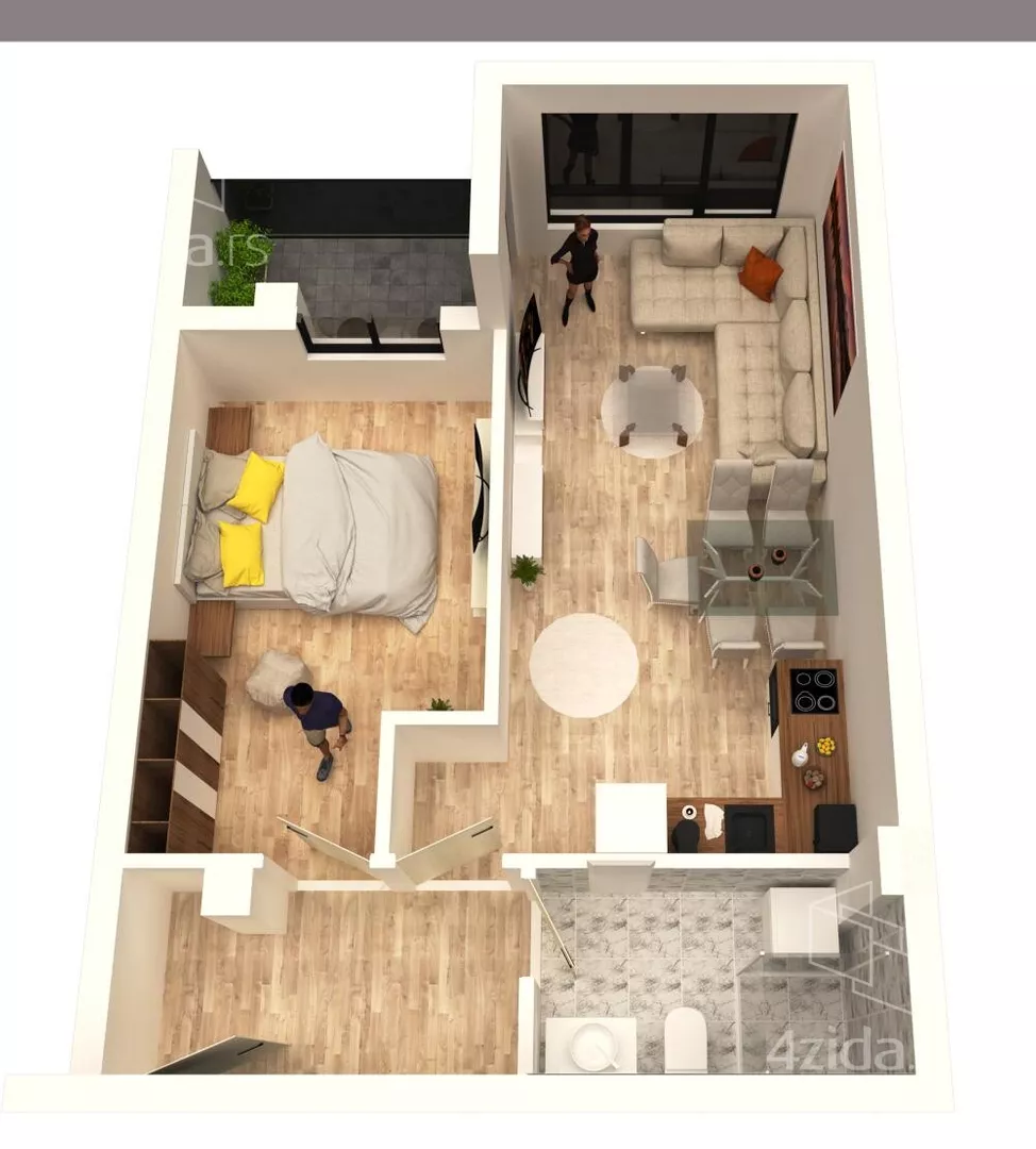 Jednoiposoban stan | 4zida