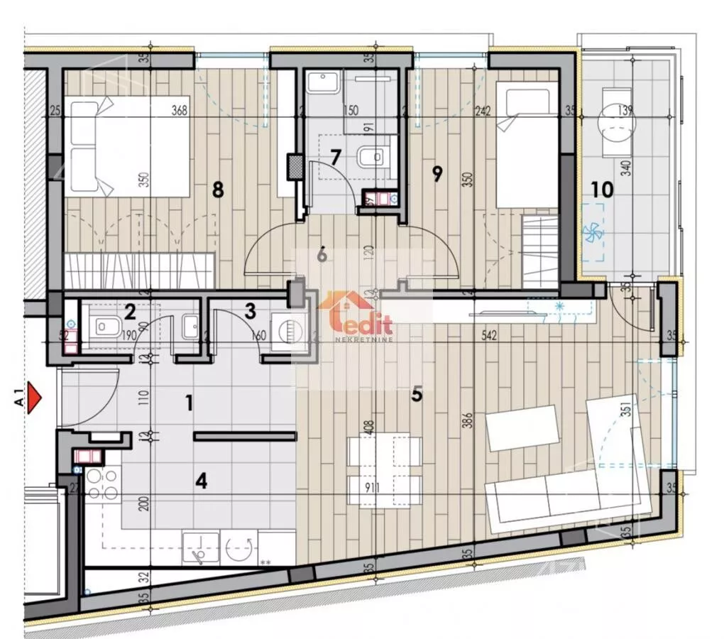Trosoban stan | 4zida
