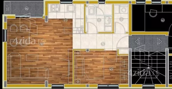 Jednoiposoban stan | 4zida