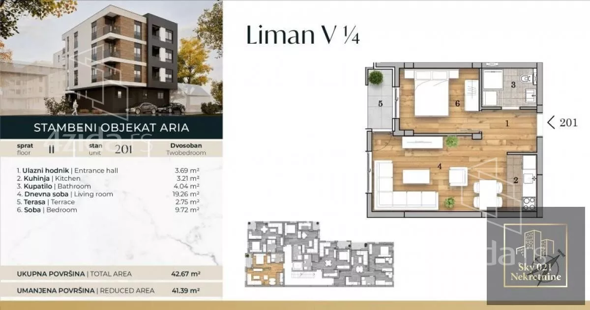 Dvosoban stan | 4zida