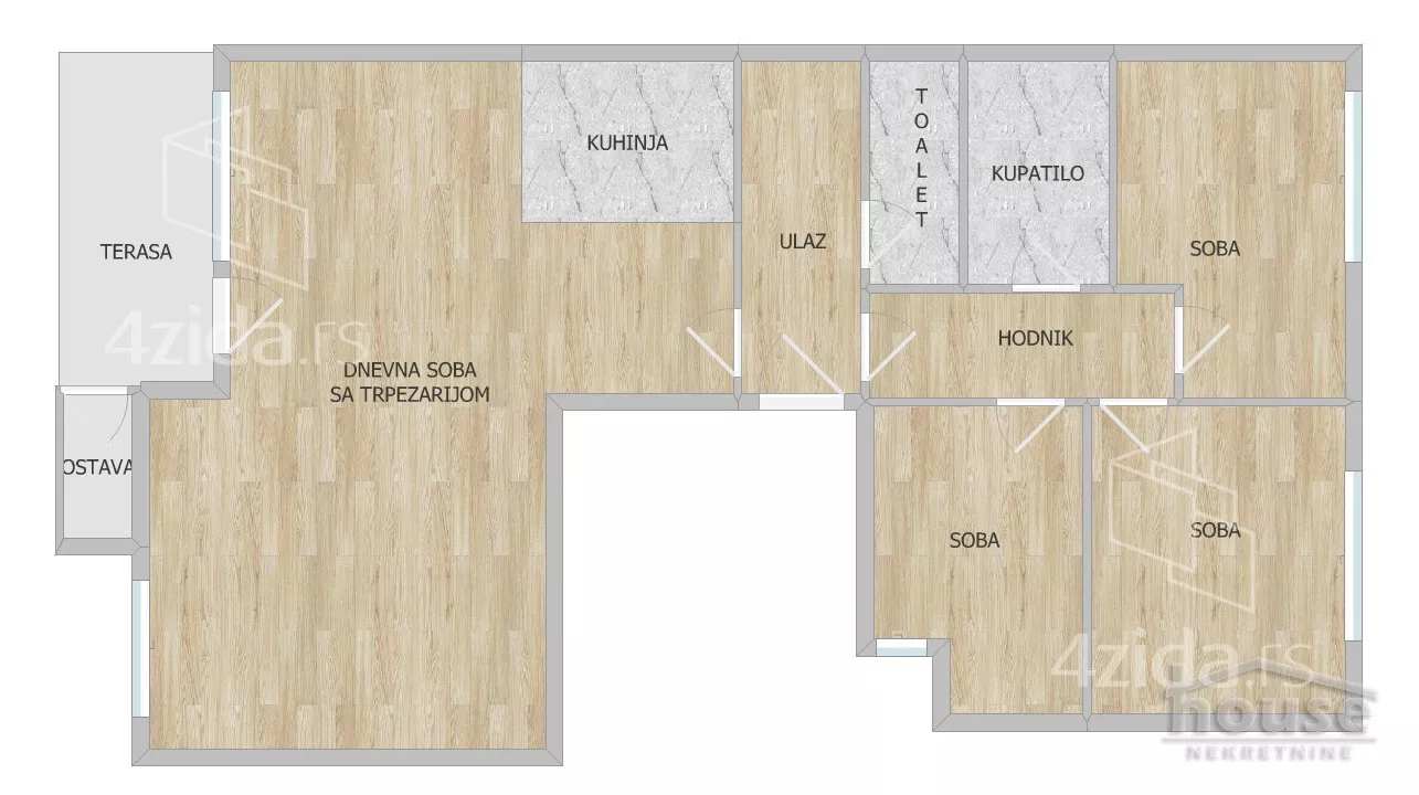 Troiposoban stan | 4zida