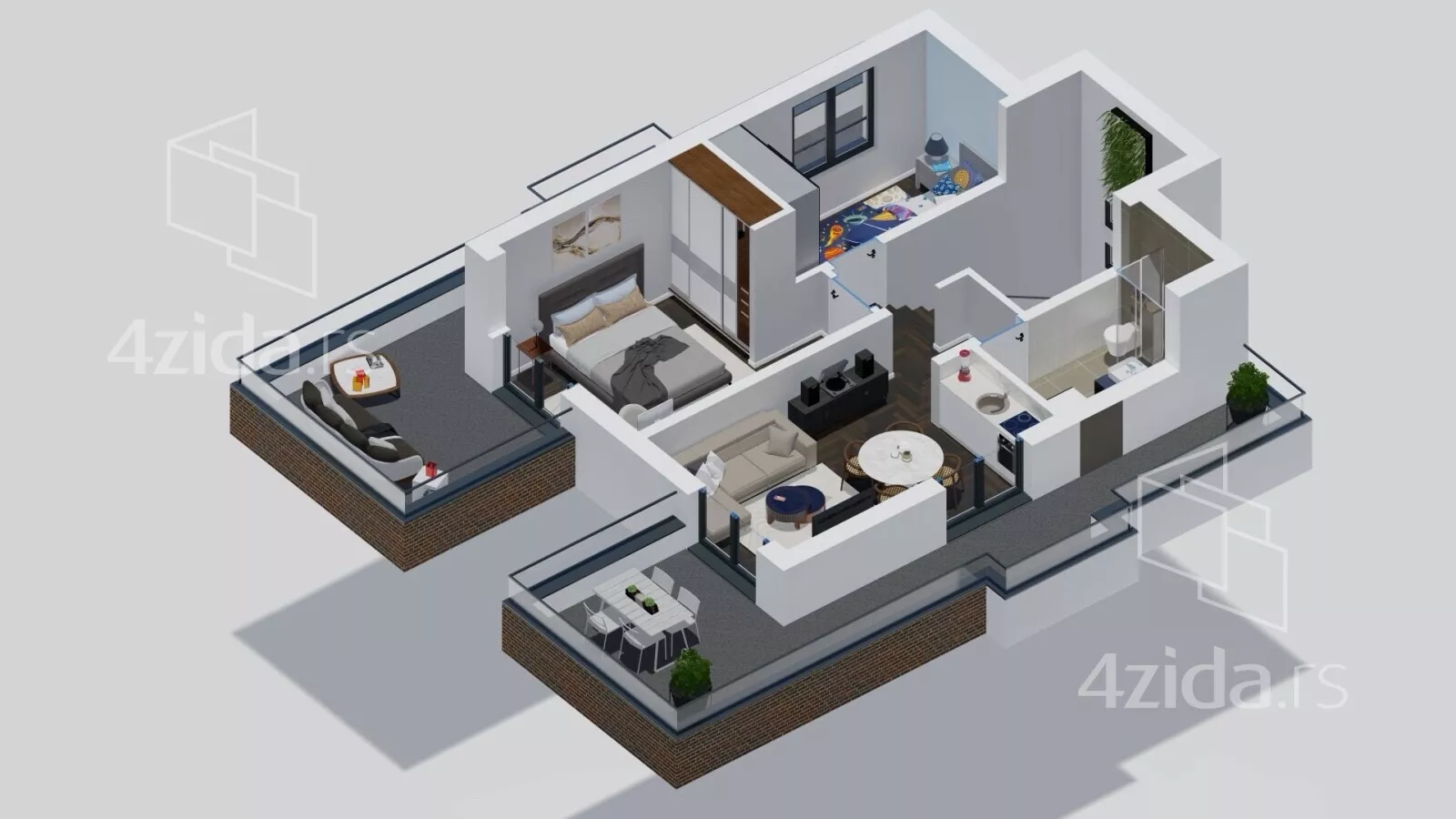 Trosoban stan | 4zida