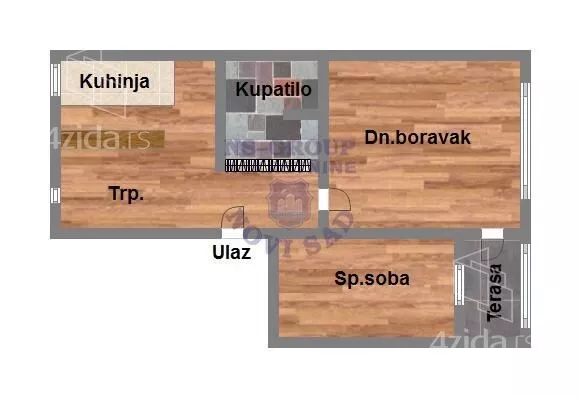 Jednoiposoban stan | 4zida
