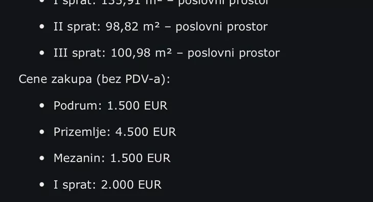 Poslovni prostor | 4zida