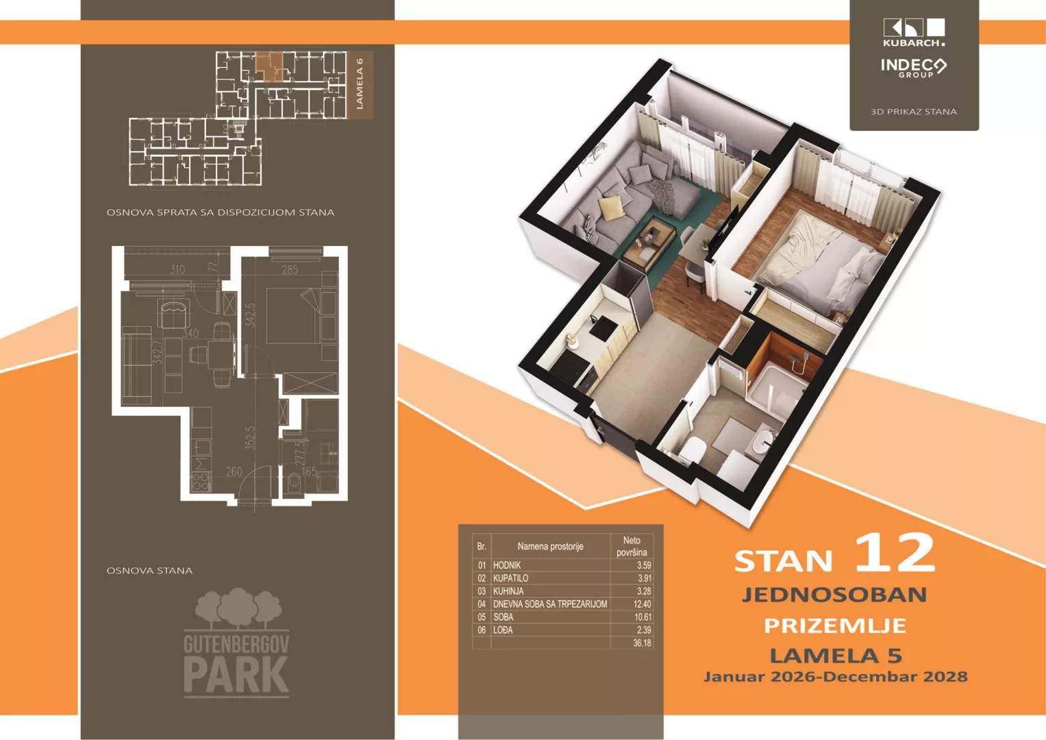 Jednosoban stan | 4zida